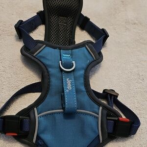 Jeep Teal Dog Harness with Black Trim